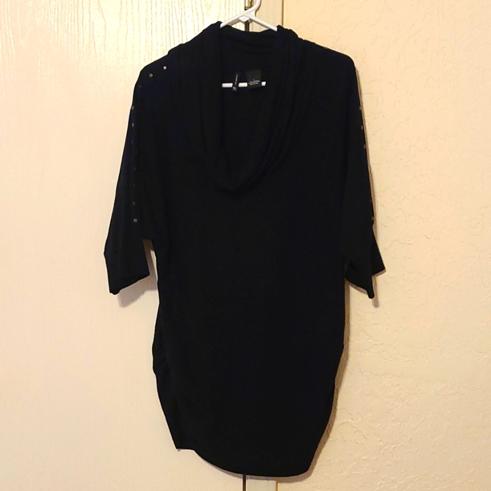Large cowl neck blouse